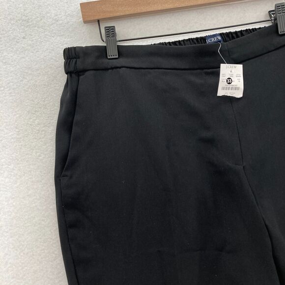 J.Crew Jamie Ankle Pants Women's Plus 18 Pull On Tapered Black Stretch Fabric‎ - Picture 2 of 13